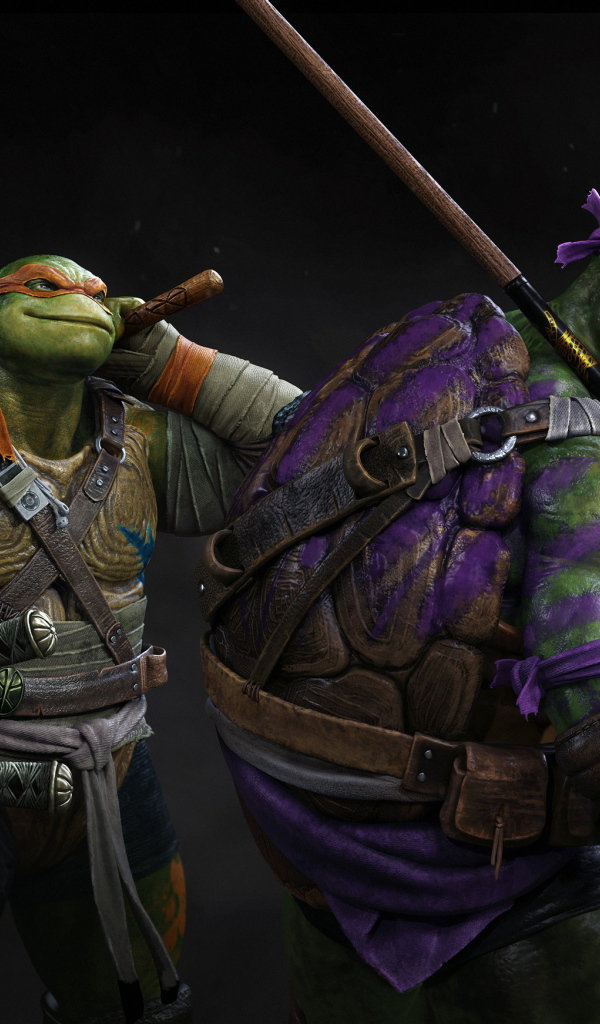 Суровые черепашки ниндзя с оружием