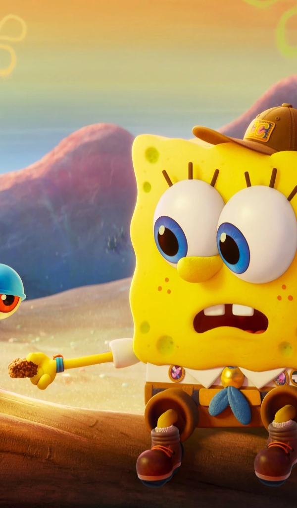 Два персонажа мультфильма Губка Боб в бегах, 2020 