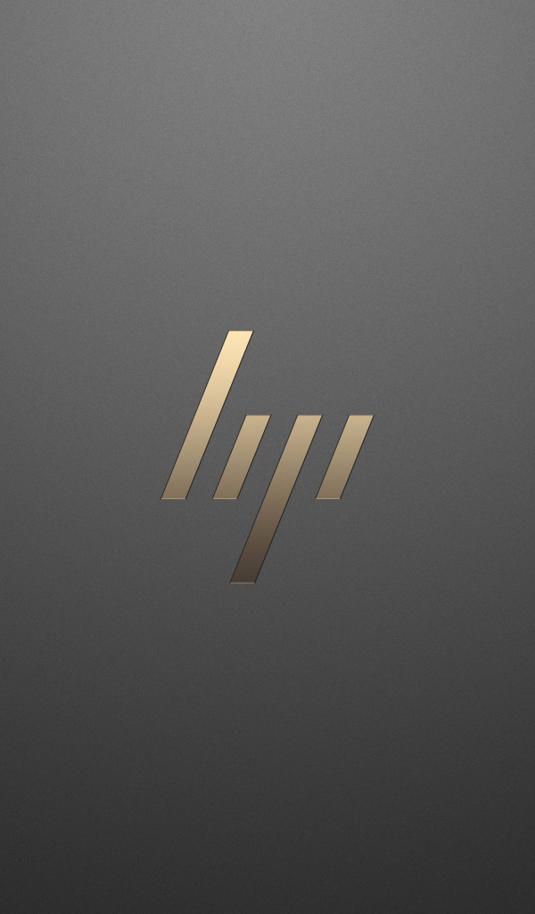 Значок hp на сером фоне