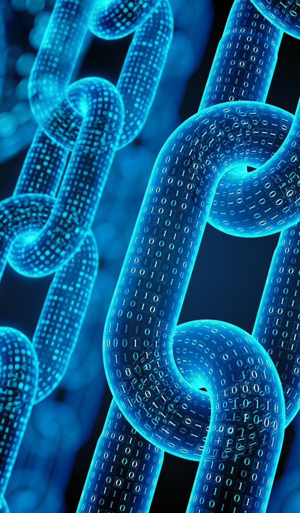 Неоновые цепи с цифрами крупным планом