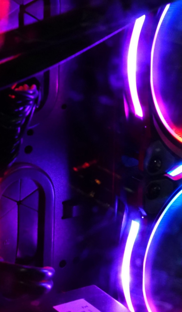 Неоновый компьютерный вентилятор 