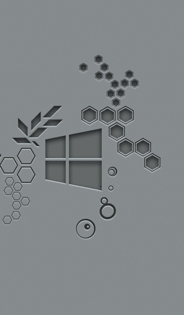 Windows 10 icon on gray background