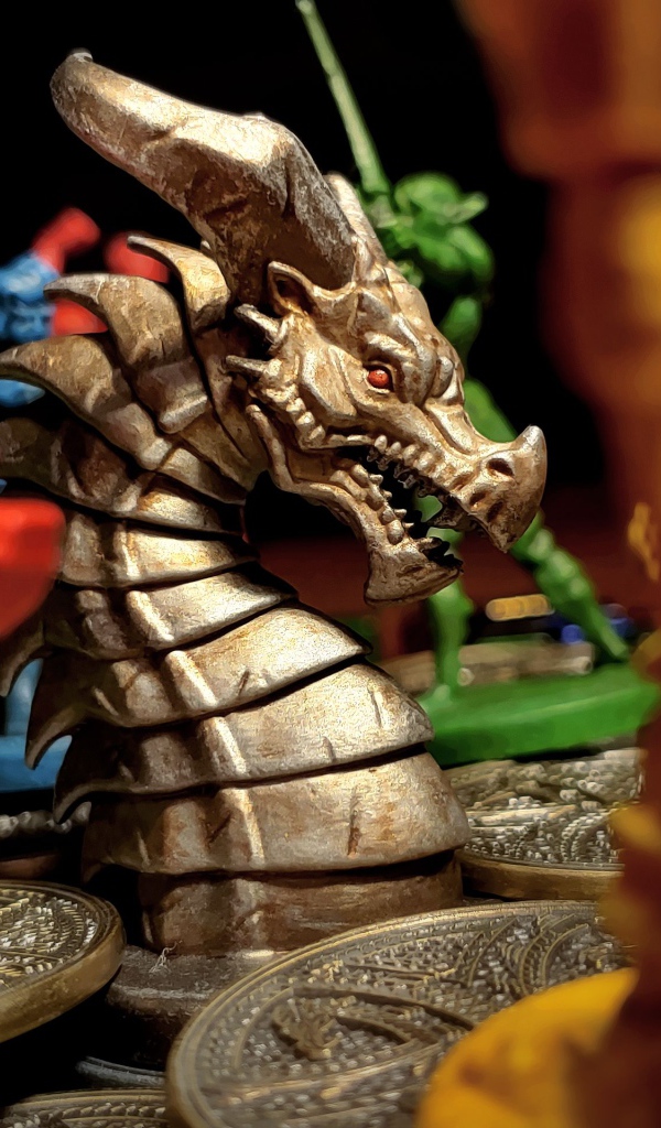 Статуэтка дракон с монетами 