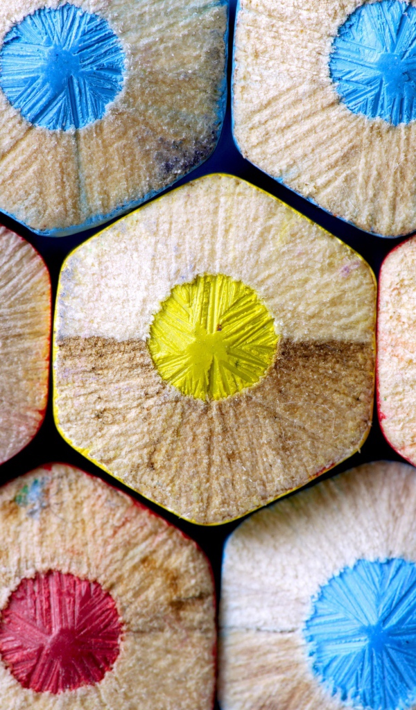 Разноцветные карандаши крупным планом