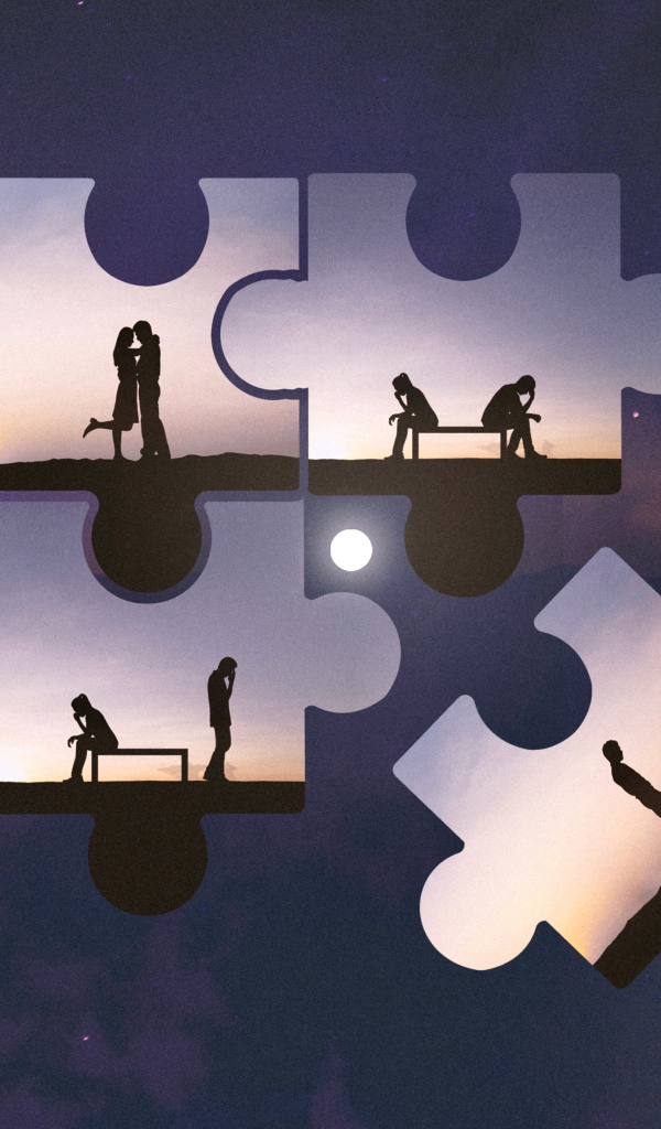 Puzzles with a couple in love