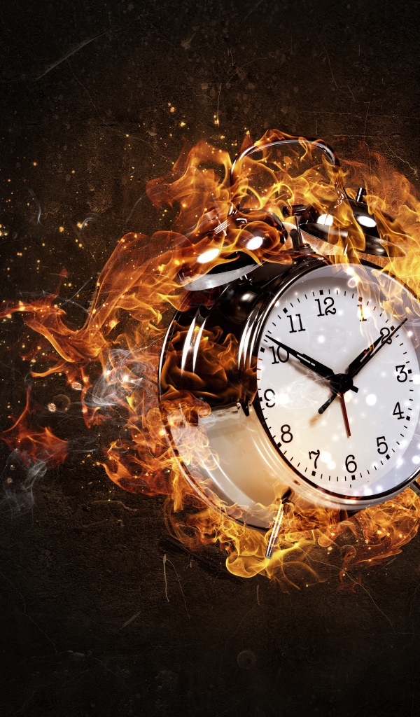 Будильник звенит в огне 