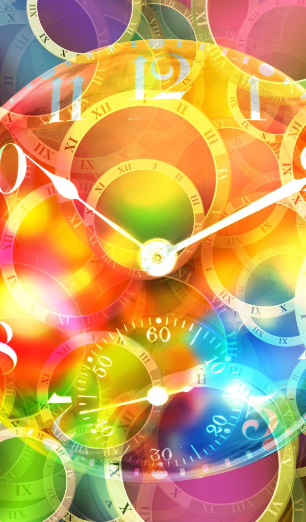 Часы  на необычном фоне