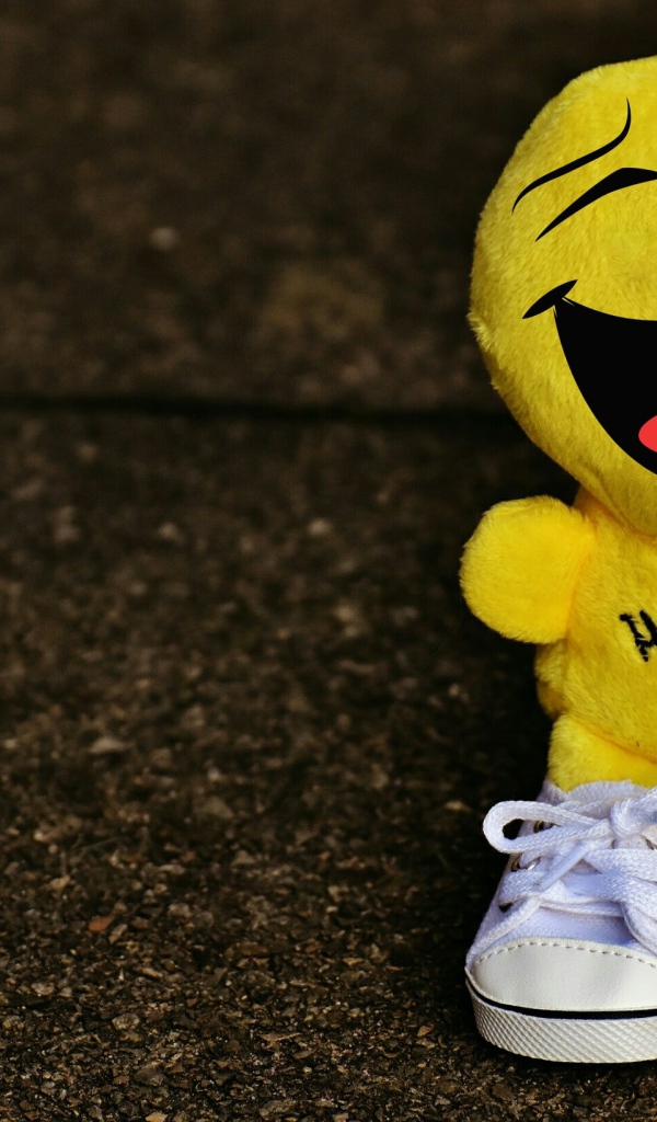 Игрушка смайлик в кедах 