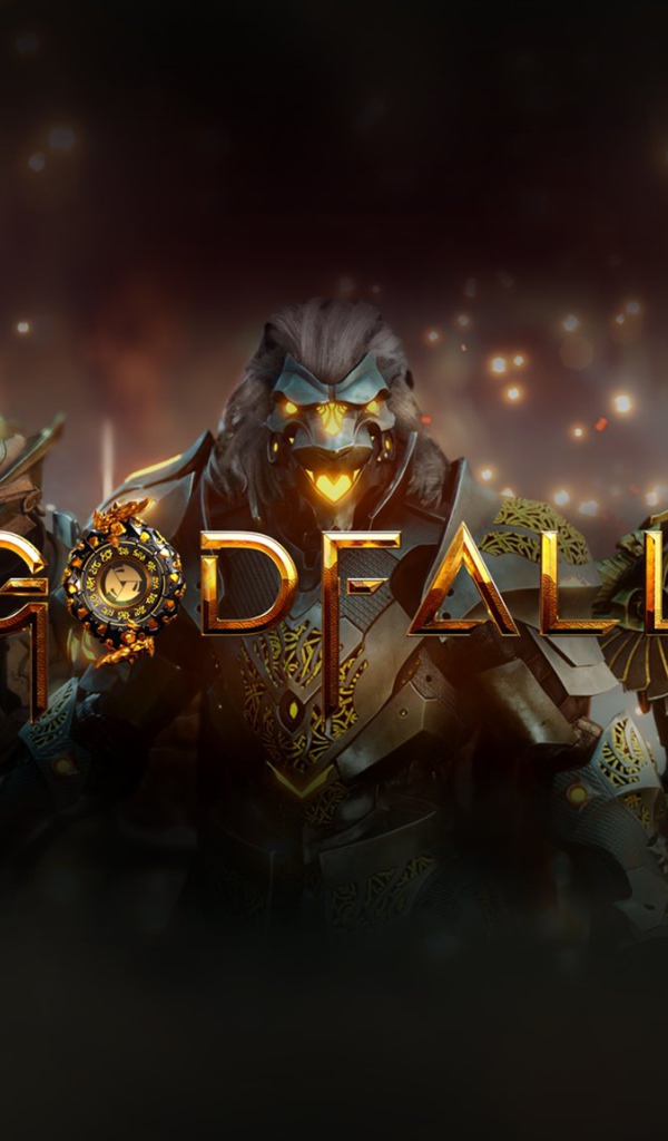Постер с логотипом компьютерной игры Godfall, 2020