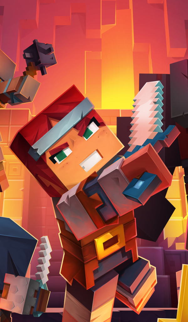 Новая компьютерная игра Minecraft Dungeons, 2020