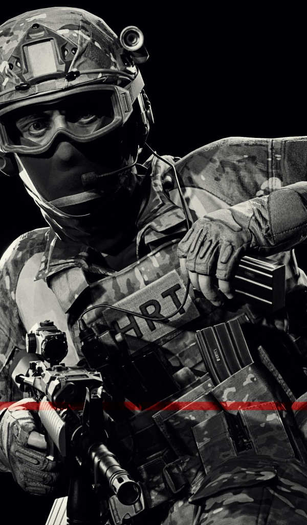 Солдат на черном фоне, видеоигра Ready Or Not