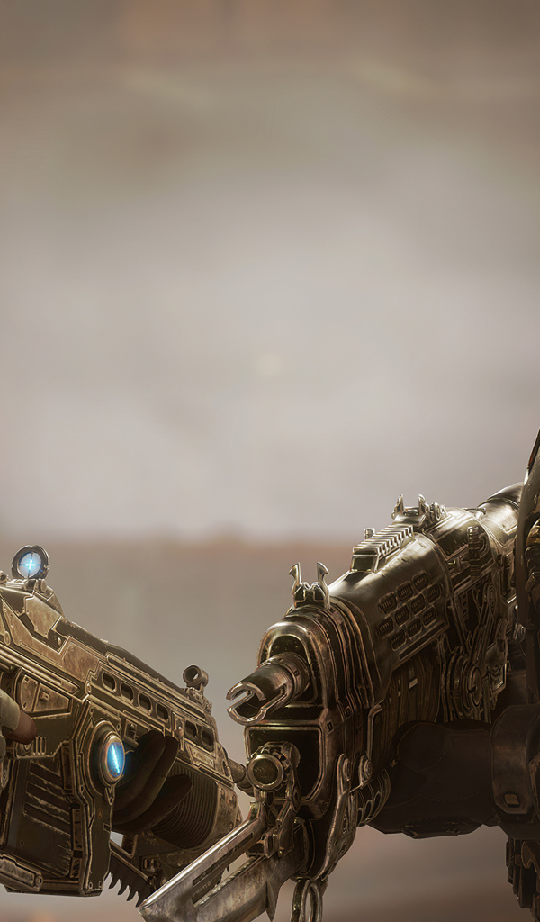 Солдаты с оружием, компьютерная игра Gears Tactics, 2020