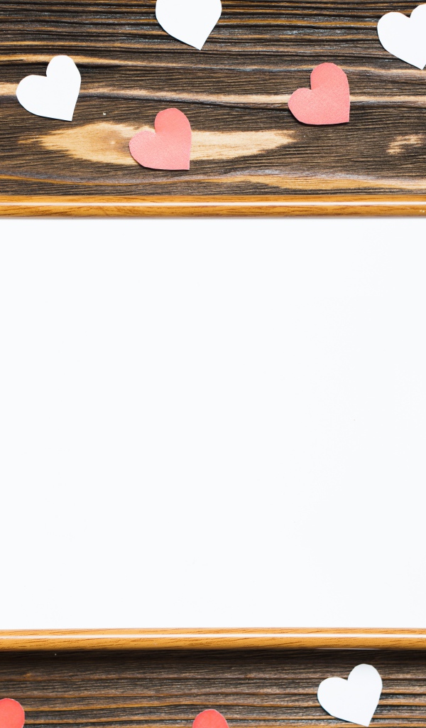 Шаблон открытки на День Святого Валентина 14  февраля