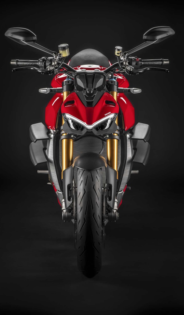Мотоцикл Ducati Streetfighter V4, 2020 года вид спереди