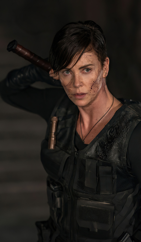 Actress Charlize Theron in the new film Immortal Guard, 2020