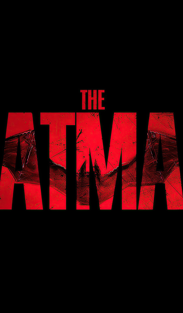 Логотип фильма Бэтмен на черном фоне