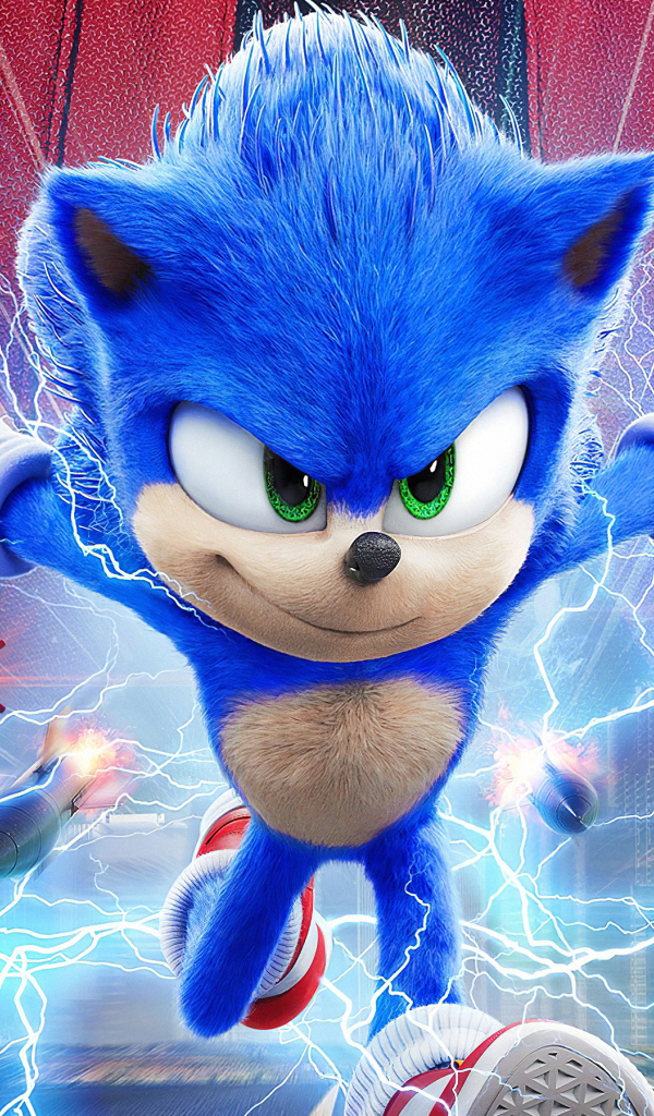 Голубой еж, персонаж мультфильма Соник в кино 