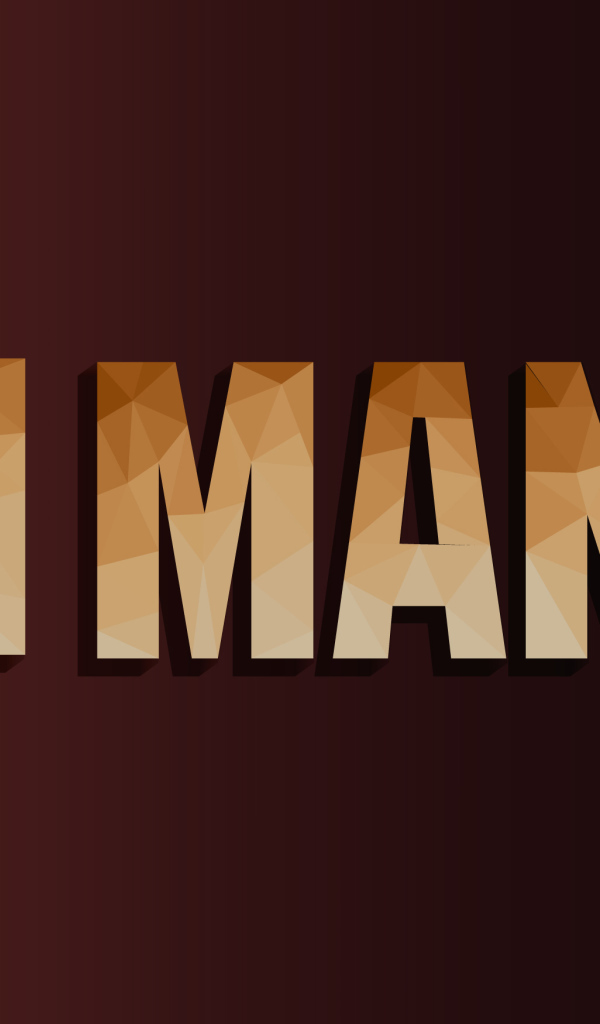 Персонаж Железный человек на красном фоне