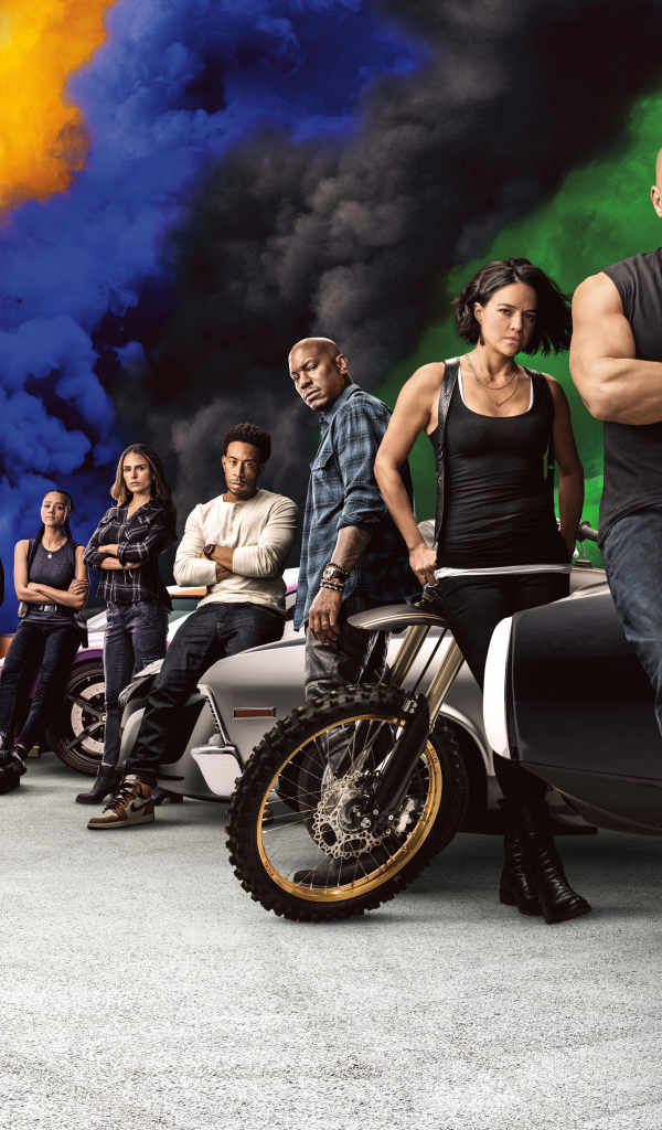 Постер с персонажами фильма Форсаж 9, 2020