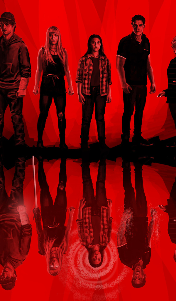 Постер с главными героями фильма Новые мутанты, 2020