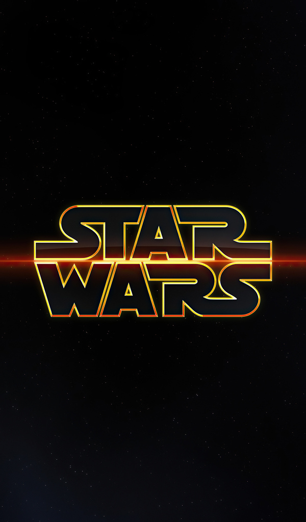Star Wars logo on sky background