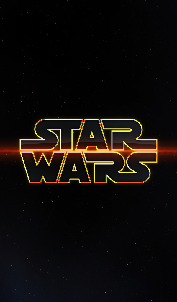 Логотип Звездные войны на фоне неба