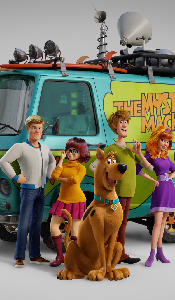 Яркий постер с главными героями мультфильма Скуби-Ду, 2020