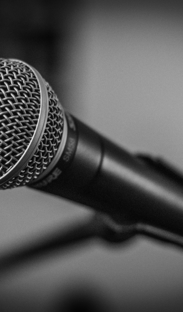 Микрофон SHURE SM 58 на стойке