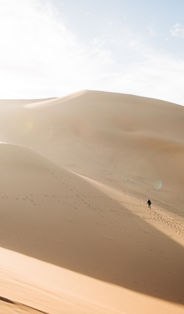 Горячая раскаленная на солнце пустыня 
