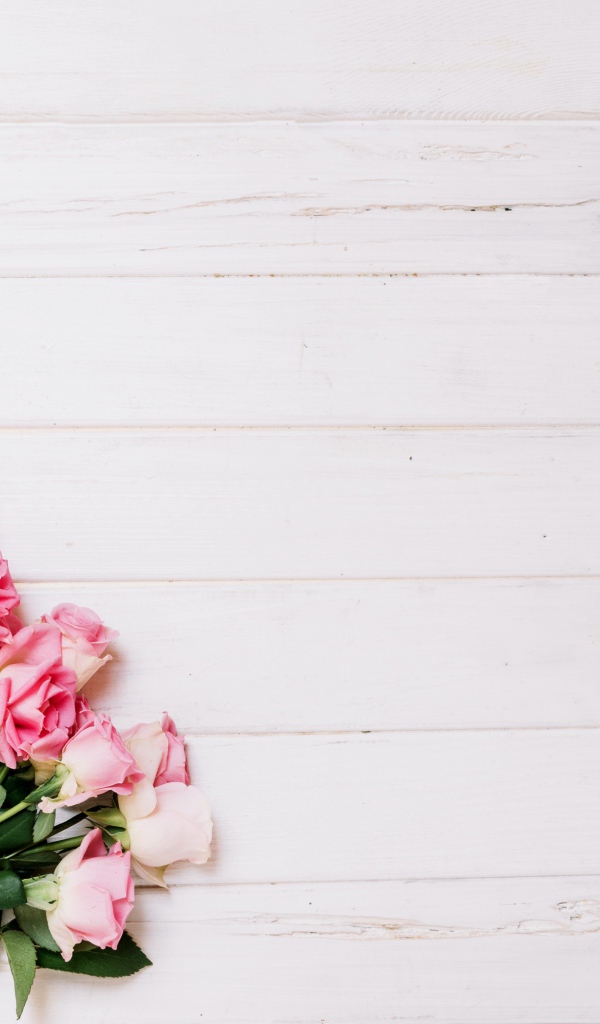 Букет красивых розовых роз на сером фоне 