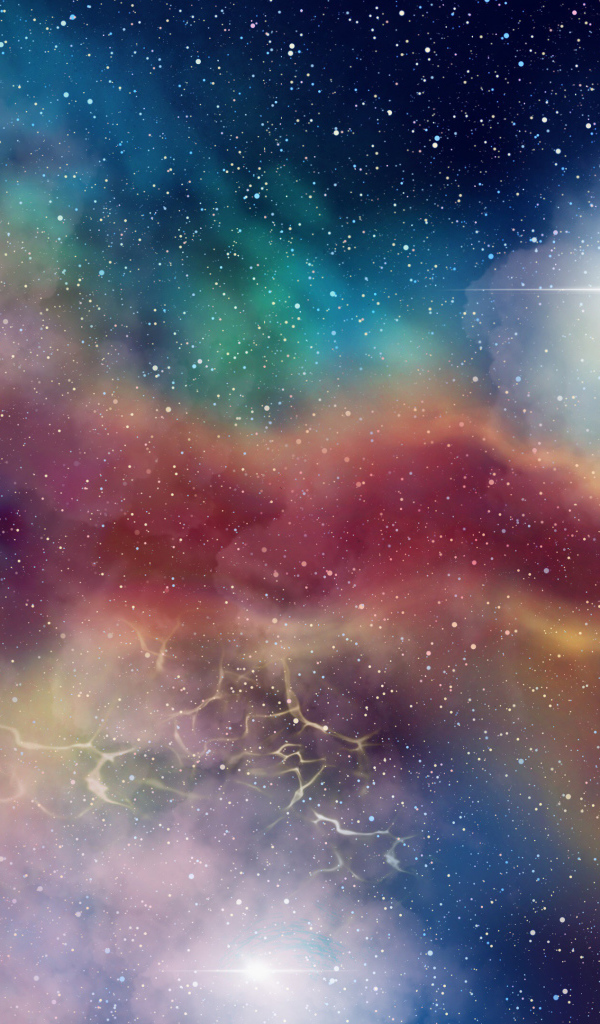 Красивое звездное небо и млечный путь в космосе 