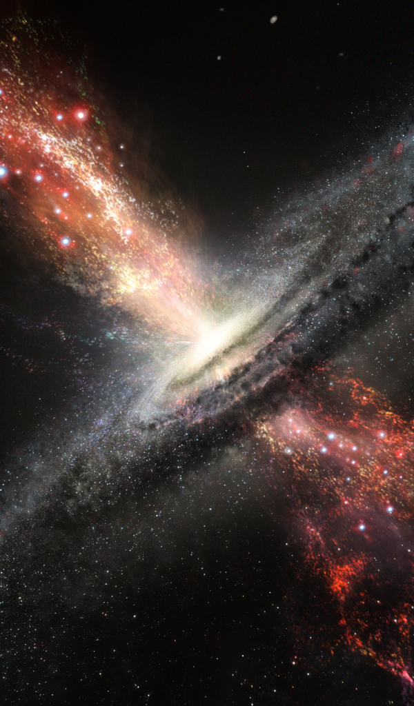 Черная дыра в звездном небе 