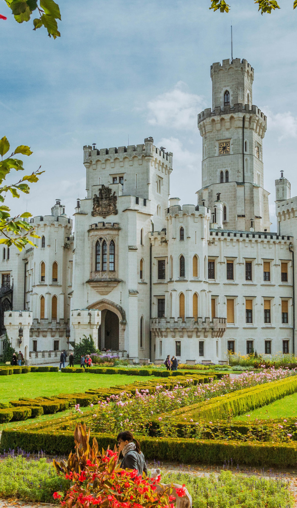Красивый замок Глубока-над-Влтавой,  Чехия