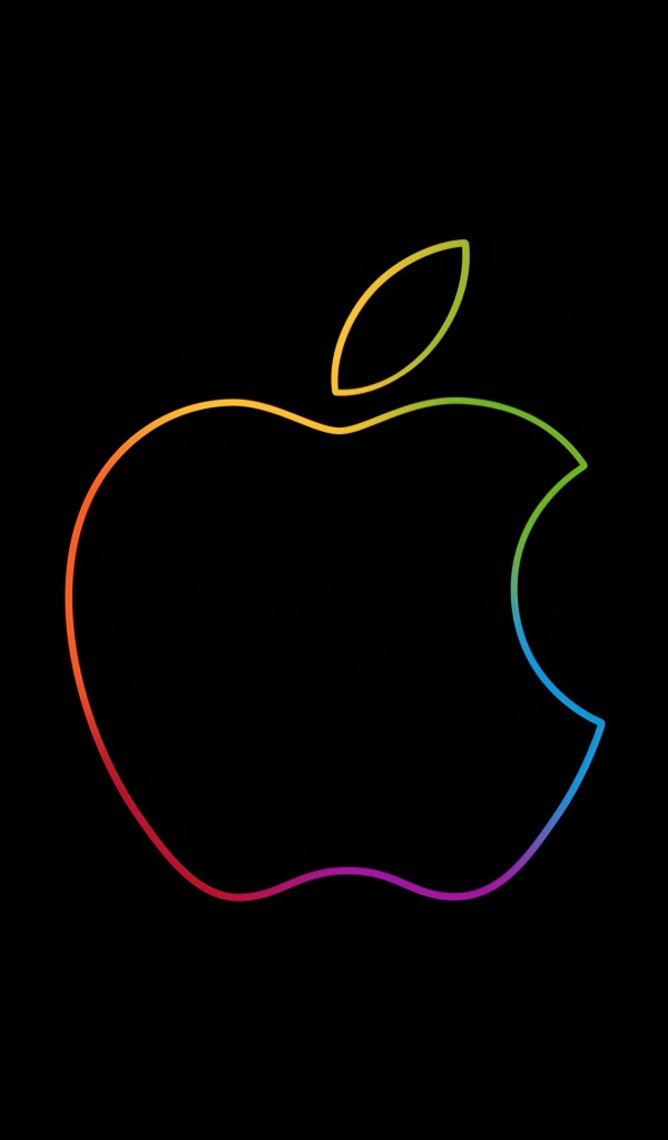 Логотип iPhone 12 на черном фоне 