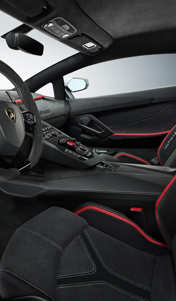 Салон автомобиля Lamborghini Aventador LP 780-4 Ultimate 2021 года