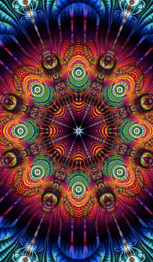 Красивый абстрактный красочный рисунок 