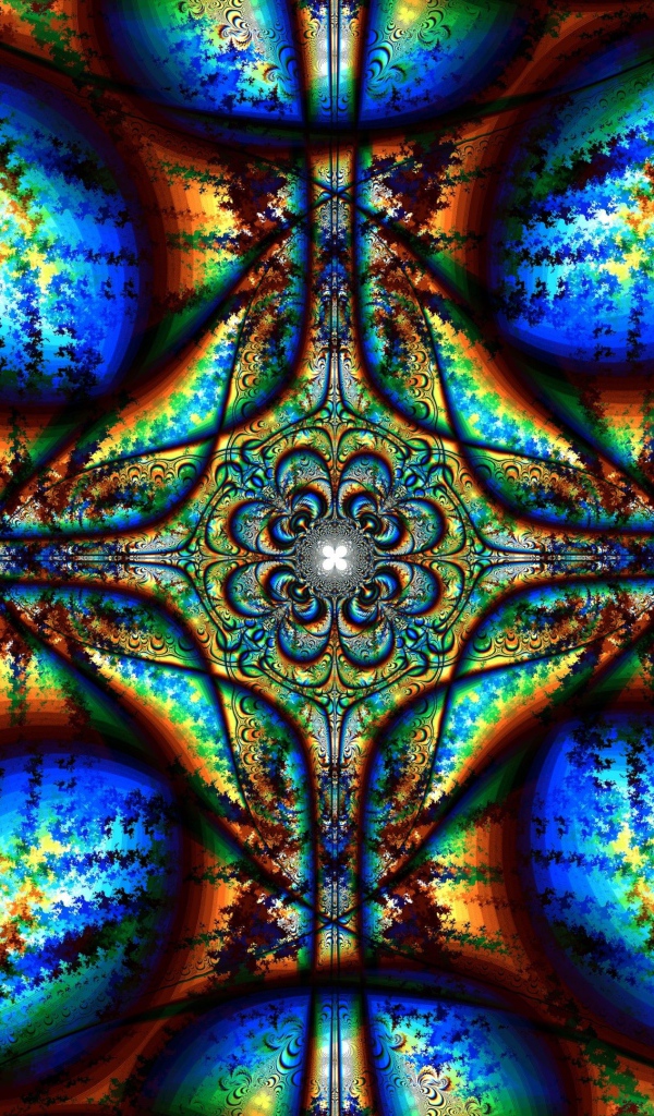 Красивый абстрактный  рисунок с калейдоскопа 