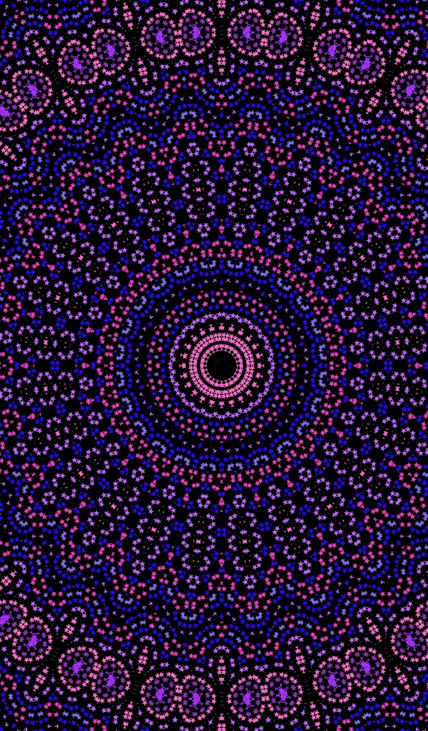 Красивый фиолетовый рисунок мандала