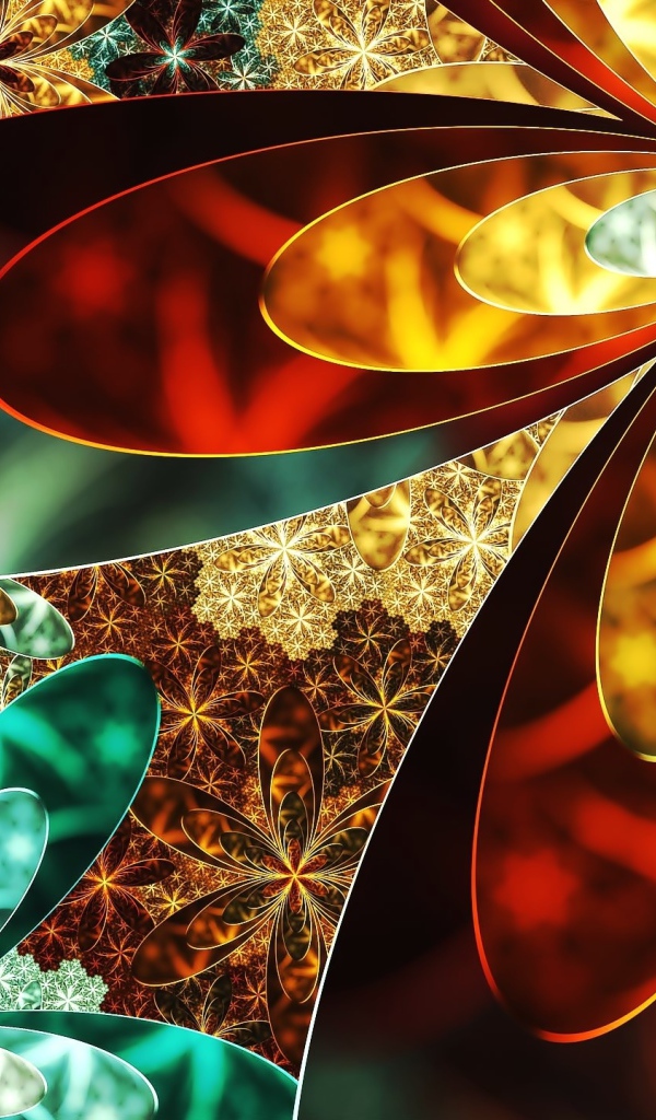 Красивые необычные абстрактные цветы 