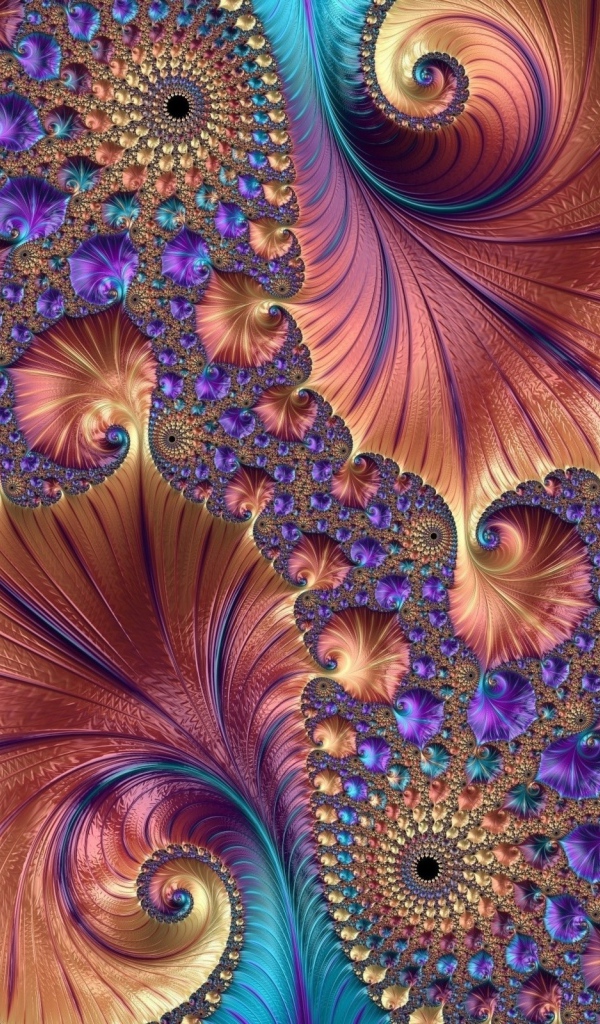 Красивый необычный абстрактный морской рисунок