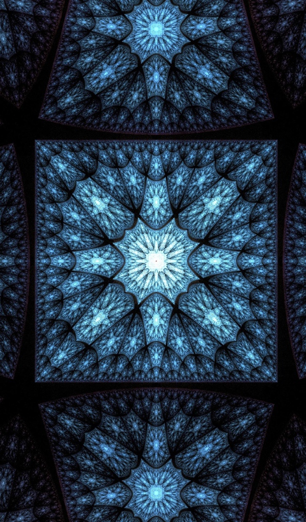 Синий градиентный рисунок 