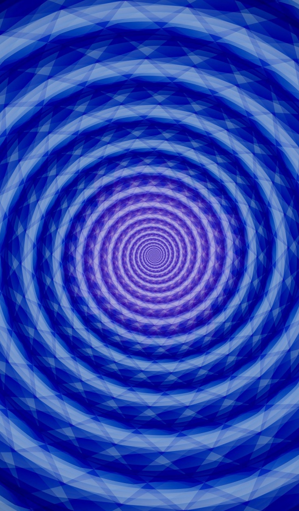 Синяя спираль на черном фоне