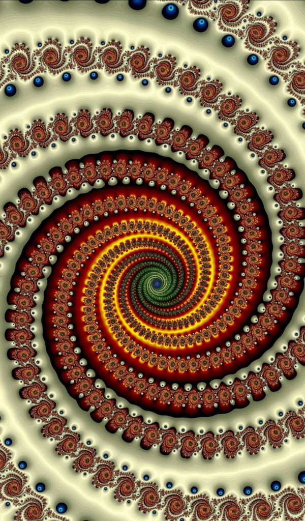 Коричневая градиентная спираль 