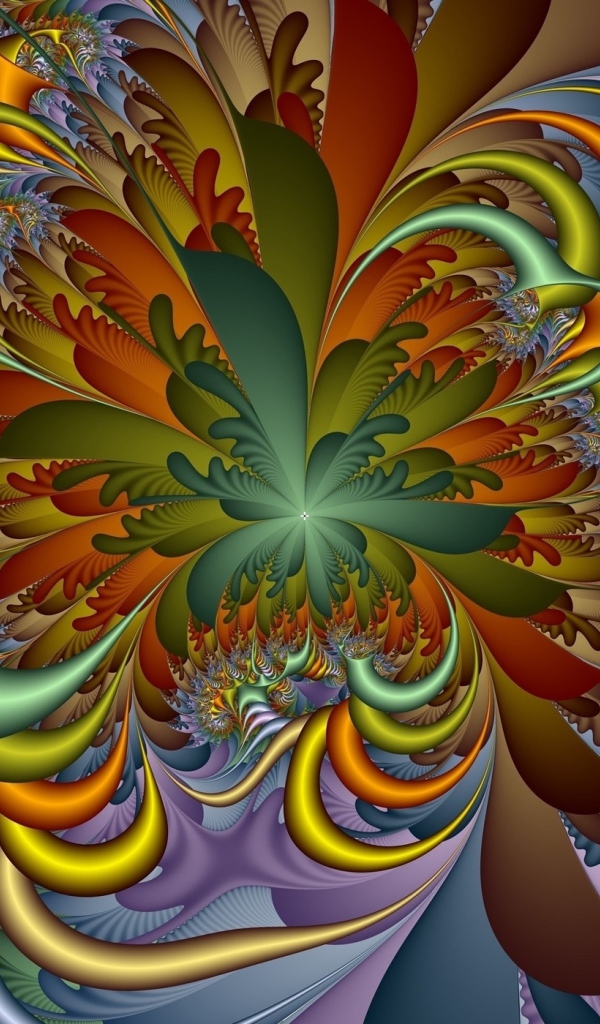 Фрактальный рисунок с необычным узором