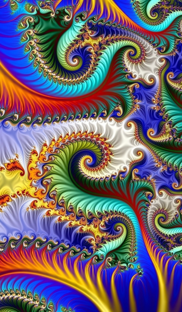 Разноцветная абстрактная спираль 