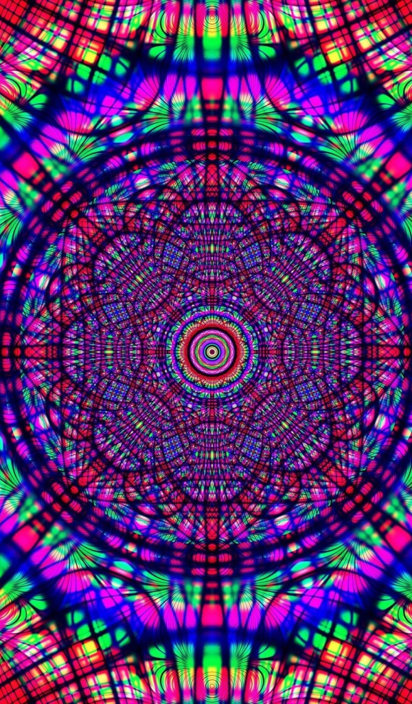 Разноцветный узор калейдоскопа 