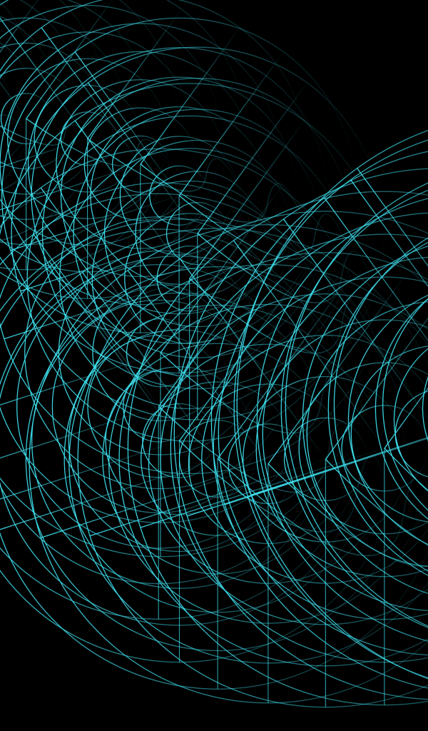 Неоновая голубая сетка на черном фоне 