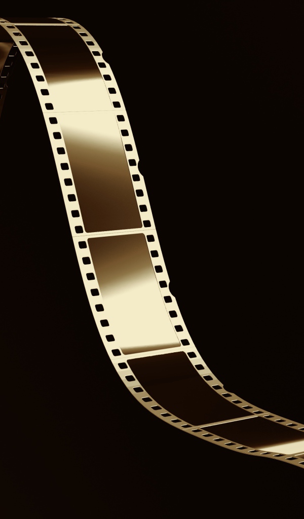 Старая пленка на черном фоне 3д