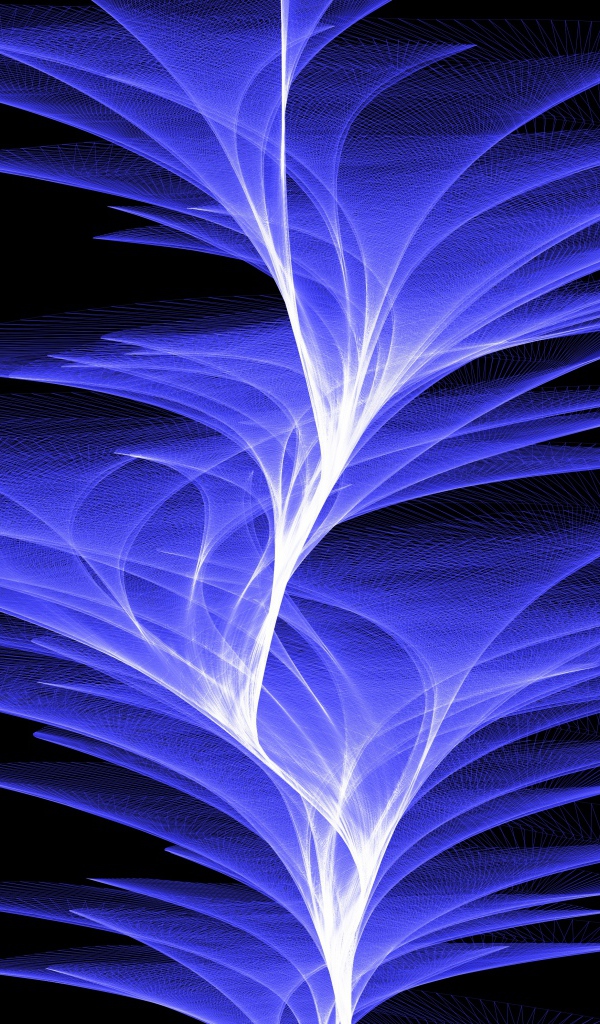 Фиолетовые волны света на черном фоне