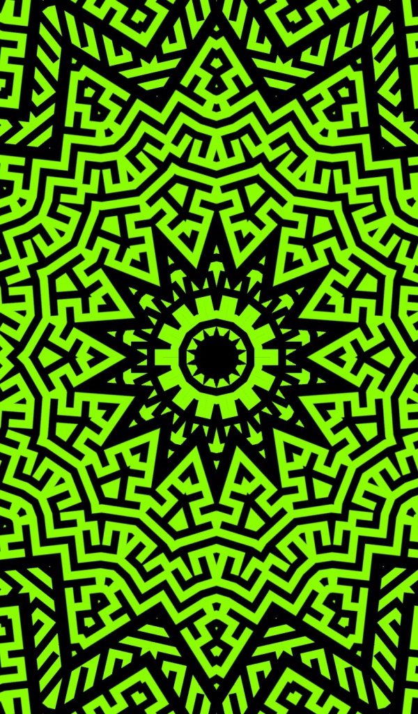 Необычный абстрактный рисунок мандала 